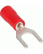 Install Bay RVST8 Red Vinyl Spade Terminal 22-18 Gauge #8 - Package of 100