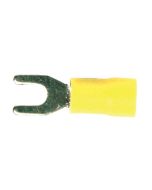 Install Bay YVST8 Yellow Vinyl Spade Terminal 12-10 Gauge #8 - Package of 100