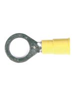 Install Bay YVRT438 Yellow Vinyl Ring Terminal 4 Gauge 3/8 inch - Package of 25