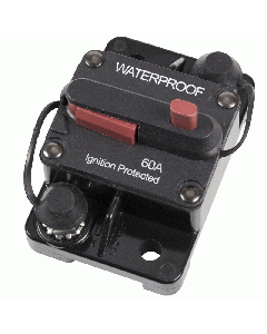 Install Bay E-CB60MR Circuit Breaker Manual Reset IP67 Rated - 60 Amp