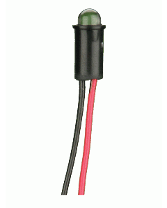 Install Bay LED-8W12 LED Indicator 12V White Black Housing Steady - Package of 10