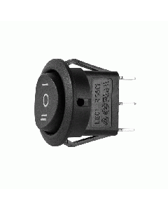 Install Bay IBRRMOML Round Rocker Switch Momentary Up Latched Down  - Pack of 5