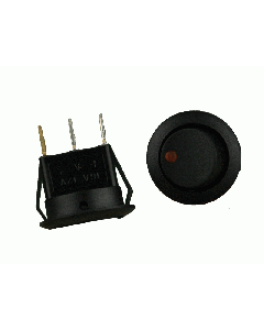 Install Bay IBRRSO Round Rocker Switch Orange Led No Leads 20amp - Pack of 5