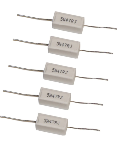47 Ohm 5W ceramic 5 PK Resist LR475