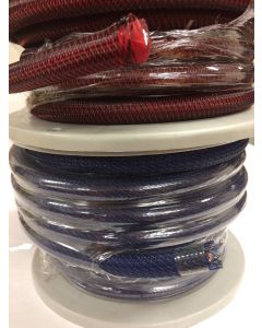 50FT 0-G RED MATTE BRAIDED BATTERY CABLE - IMP-PW-0-RMB-50