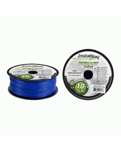 Install Bay PWBL18500  Primary Wire 18 Gauge All Copper Blue Coil - 500 ft