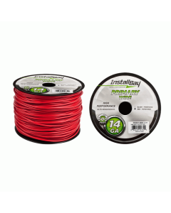 Install Bay PWRD14500 Primary Wire 14 Gauge All Copper Red Coil - 500 ft