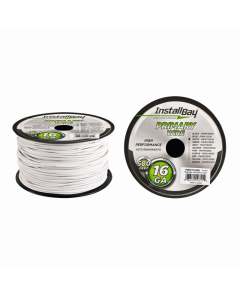Install Bay PWWT16500 Primary Wire 16 Gauge All Copper White Coil - 500 ft