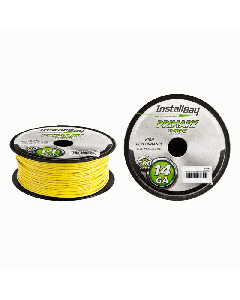 Install Bay PWYL14500 Primary Wire 14 Gauge All Copper Yellow Coil - 500 ft