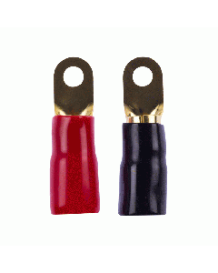 Raptor R0516RT 1/0 AWG 5/16 Inch Gold Ring Terminal - 20 PK