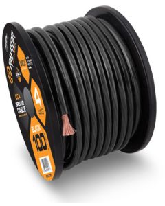 250ft 8 AWG BLACK CCA VICE-SERIES POWER CABLE - Raptor - Metra - R3BK8250