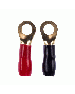 4 AWG 3/8in GOLD RING TERMINALS MID-SERIES 20PK - Raptor - R438RT