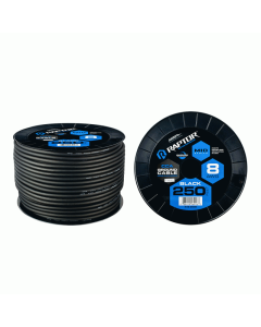250ft 8 AWG BLACK CCA MID-SERIES POWER CABLE - Raptor - R4BK8250