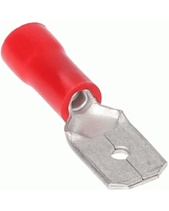 Install Bay RVMD250 Red Vinyl Male Quick Disconnect 22-18 Gauge .250