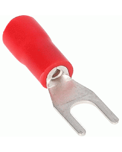 Install Bay RVST6 Red Vinyl Spade Terminal 22-18 Gauge #6 - Package of 100